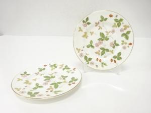 WEDGWOOD　ウェッジウッド　ワイルドストロベリー　プレートペア(15センチ)　洋食器